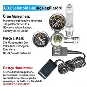 Mufan selenoid valfli regülatör