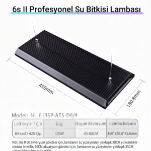 NETLEA NL-6105P-AT5-D0/4 84LED, 105Watt   45cm*18cm