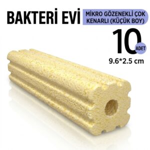 Bacterial House Yellow, Polygonal 9.6*2.5cm