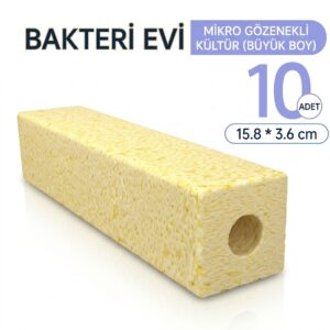 Bacterial House Yellow, Square-Shaped 15.8*3.6cm